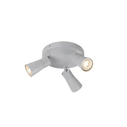 Obrázek pro produkt PURI 2.0 Cone nástěnné a stropní svítidlo, kulaté, 3 x max. 6W GU10, šedá - BIG WHITE (SLV)