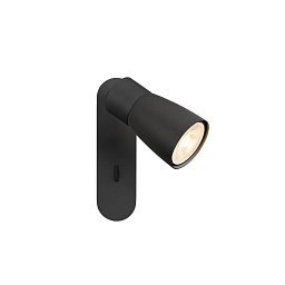 Obrázek pro produkt PURI 2.0 Dome nástěnné a stropní svítidlo, vypínač, obdélníkový, 1x max. 6W GU10, černý - BIG WHITE (SLV)