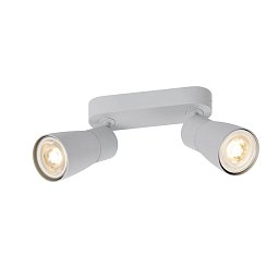 Obrázek pro produkt PURI 2.0 Dome nástěnné a stropní svítidlo pro povrchovou montáž, dlouhé, 2 x max. 6W GU10, šedá barva - BIG WHITE (SLV)
