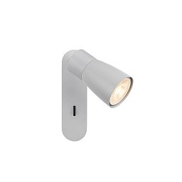 Obrázek pro produkt PURI 2.0 Dome nástěnné a stropní svítidlo, vypínač, obdélníkový, 1x max. 6W GU10, šedá - BIG WHITE (SLV)