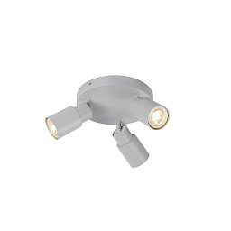 Obrázek pro produkt PURI 2.0 Tube nástěnné a stropní svítidlo, kulaté, 3 x max. 6W GU10, šedá - BIG WHITE (SLV)