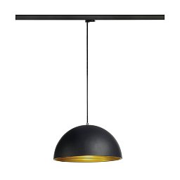 Obrázek pro produkt FORCHINI M 40 TRACK 3~ závěsné svítidlo, E27, délka závěsu 150cm, černý adaptér, 1x max. 40W, matná černá / matná zlatá - BIG WHITE (SLV)