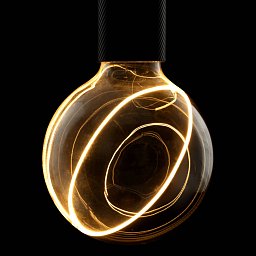 Obrázek pro produkt LED Iluze Globe 125 se skloněným vrcholem LED žárovka, kouřový efekt, E27, PHASE, 5W, 2200K - BIG WHITE (SLV)