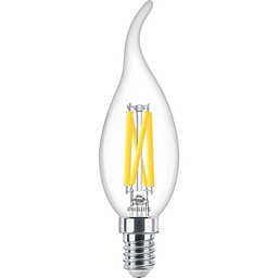 Obrázek pro produkt Žárovka Philips MASTER LEDCandle DT 3,4 (jako 40W) E14 927 BA35 CL G 470lm dim-to-warm 2200-2700K  (929003013082) - PHILIPS