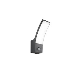 Obrázek pro produkt Nástěnné svítidlo LED SAIL se senzorem hliník difuzor antracit IP65 CCT 3000-4000 K 80x160x245 mm - FANEUROPE