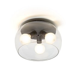 Obrázek pro produkt AMANDA stropní matná černá čiré sklo 230V E27 3x15W - RED - DESIGN RENDL