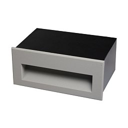 Obrázek pro produkt VÝPRODEJ VZORKU - Zápustné venkovní nástěnné svítidlo MAILBOx šedé LED 3,8W 3000K 137x87mm hranaté - KOHL-Lighting (starý kód: KHL K52100.GY)