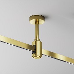 Obrázek pro produkt Stropní upevnění krátké 78 mm mosaz hliník pro magnetickou lištu 24 V Flarity - MAYTONI