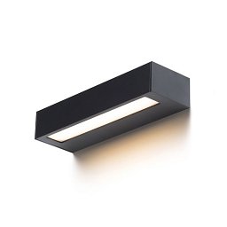 Obrázek pro produkt ASTER 25 nástěnná černá mléčný akryl 230V LED 2x6W IP65 3000K - RED - DESIGN RENDL