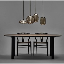 Závěsné svítidlo KNOT SMALL SFERA + DISCO + UOVO + CILINDRO - BROKIS C Obrázek pro produkt Závěsné svítidlo KNOT SMALL SFERA + DISCO + UOVO + CILINDRO - BROKIS C