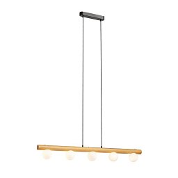 Obrázek pro produkt NOCTIS závěsná dřevo/opálové sklo 230V G9 5x7W - RED - DESIGN RENDL