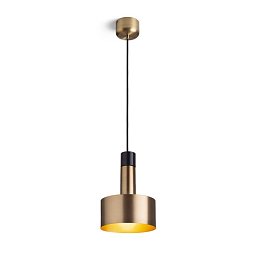 Obrázek pro produkt DIVINA závěsná mosaz/dekor černý mramor 230V E27 5W - RED - DESIGN RENDL
