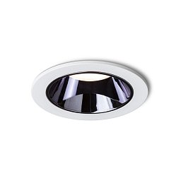 Obrázek pro produkt ANSEL zápustná bílá černý chrom 230V LED 12W 60° 3000K - RED - DESIGN RENDL