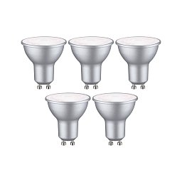 Obrázek pro produkt Standard 230V LED reflektor GU10 5ks sada 4,9W 4000K hliník - PAULMANN