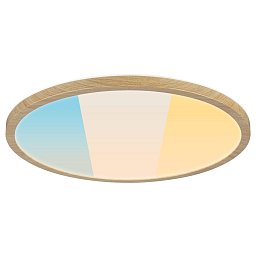 Obrázek pro produkt LED Panel Atria Shine IP44 kruhové 398mm 20,8W CCT design dřevo dub - PAULMANN