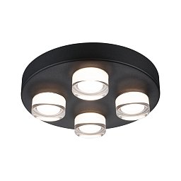 Obrázek pro produkt Selection Bathroom nástěnné/stropní svítidlo Kame IP44 3000K 230V 4x4,2W černá - PAULMANN