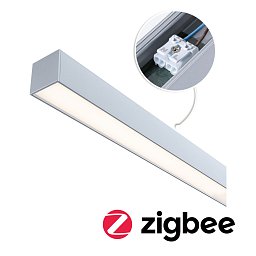 Linion napájení Power Channel Zigbee 230/24V 17W matný chrom 1m - PAULMANN Obrázek pro produkt Linion napájení Power Channel Zigbee 230/24V 17W matný chrom 1m - PAULMANN