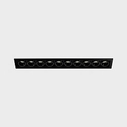 Obrázek pro produkt Zapuštěné svítidlo s rámečkem lumo mini 10 černé IK6 CRI90 - KOHL-Lighting
