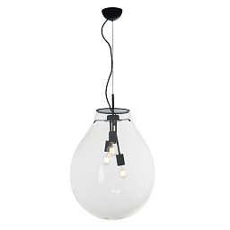 Obrázek pro produkt Závěsné svítidlo Azuma, průhledné, 3xE27, 48x196,2 cm - FANEUROPE