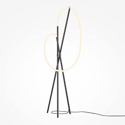 Obrázek pro produkt Stojací lampa Crochet 3000K 36W teplá bílá 2500lm černý hliník stmívatelná - MAYTONI