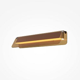 Obrázek pro produkt Nástěnné svítidlo Flat 3000K 10W teplá bílá 1150lm černá/zlatá kov - MAYTONI