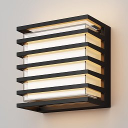 Obrázek pro produkt Nástěnné svítidlo Downing Street 3000K 10W teplá bílá 380lm černý hliník IP65 - MAYTONI