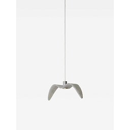 Obrázek pro produkt Závěsné svítidlo NIGHT BIRDS MINI PENDENT triplex opal BROKISGLASS mat / stříbrná / Trimless kabelová verze (bílá struktura) / kabel stříbrný - BROKIS