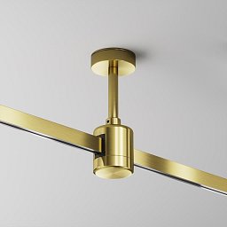 Obrázek pro produkt Stropní upevnění s prodlužovací spojkou 78 mm 24V mosaz hliník pro magnetickou lištu Flarity - MAYTONI