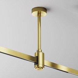 Obrázek pro produkt Stropní upevnění krátké 138 mm mosaz hliník pro magnetickou lištu 24 V Flarity - MAYTONI