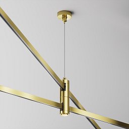 Obrázek pro produkt Dvojitý lankový závěs 24V mosaz hliník pro magnetickou lištu Flarity - MAYTONI