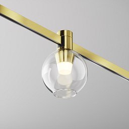 Obrázek pro produkt Svítidlo pro kolejnicový systém Bubble 2700K 3W teplá bílá mosaz sklo Flarity - MAYTONI