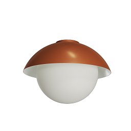 Obrázek pro produkt LUKIDA 3 stropní/nástěnné skleněné svítidlo terakota / bílá IP65 3000 K 27W LED - OSMONT