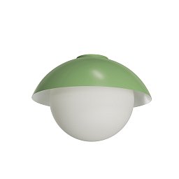 Obrázek pro produkt LUKIDA 3 stropní/nástěnné skleněné svítidlo zelená / bílá IP65 40W E27 - OSMONT