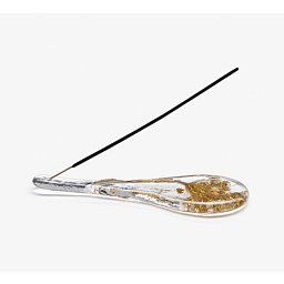 Obrázek pro produkt Dekorace - Herbarium / Incense Stick Holder čirá / zlatá - Lasvit