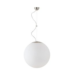 Obrázek pro produkt ADRIA L4 závěsné skleněné svítidlo kartáčovaná nerez / bílá IP40 40W E27 HF - OSMONT