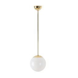 Obrázek pro produkt ISIS P1 PM závěsné plastové svítidlo mosaz / bílá IP40 25W E27 - OSMONT