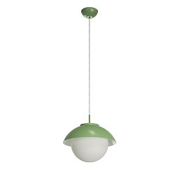 Obrázek pro produkt LUKIDA ST2 závěsné skleněné svítidlo zelená / bílá IP40 25W E27 - OSMONT