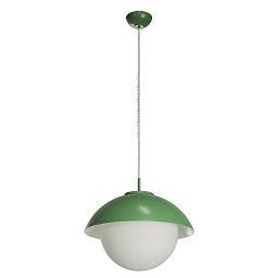 Obrázek pro produkt LUKIDA ST3 závěsné skleněné svítidlo zelená / bílá IP40 40W E27 - OSMONT