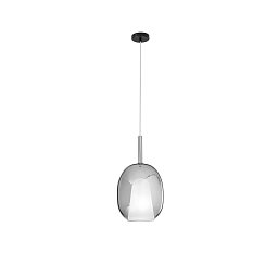 Obrázek pro produkt Závěsné svítidlo Pirex (šedé sklo) 1xE27 25x200 cm bez rozety - FANEUROPE