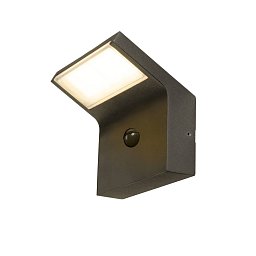 Obrázek pro produkt ORDI II WL, SENSOR, nástěnné světlo pro povrchovou montáž, hranaté, 2200/3000 K, IP54, černá barva - BIG WHITE (SLV)
