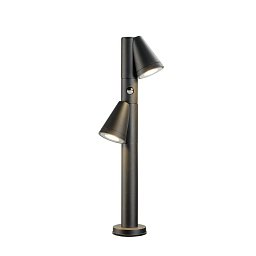 Obrázek pro produkt T-TUBE 70 POLE venkovní stojací svítidlo, GU10, dvojité, senzor, IP44, max. 10 W, černé - BIG WHITE (SLV)