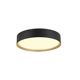 Obrázek pro produkt DECONA 30 CL, PHASE, povrchové stropní svítidlo, kulaté, 3000/4000K, 17 W, černá / zlatá - BIG WHITE (SLV)