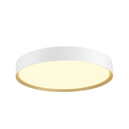 Obrázek pro produkt DECONA 42 CL, PHASE, stropní světlo pro povrchovou montáž, kulaté, 3000/4000 K, 23 W, bílá / zlatá - BIG WHITE (SLV)