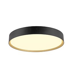 Obrázek pro produkt DECONA 42 CL, PHASE, povrchové stropní svítidlo, kulaté, 3000/4000K, 23 W, černá / zlatá - BIG WHITE (SLV)