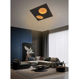 Obrázek pro produkt Nástěnné svítidlo Toulon 42W 4200lm 3000K černá / zlatá - GeeTi