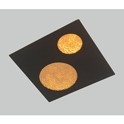 Obrázek pro produkt Nástěnné svítidlo Toulon 36W 3600lm 3000K černá / zlatá - GeeTi