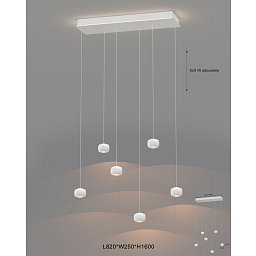 Obrázek pro produkt Závěsné svítidlo Quiberon 36W 3600lm 3000K bílá - GeeTi