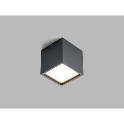 Obrázek pro produkt LED2 Venkovní stropní svítidlo CUBE, A DALI/PUSH 12W 3000K antracit - LED2 Lighting