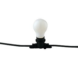 Obrázek pro produkt Kabel se svítidly PICNIC, černý, 10 x E14, IP44, s vidlicí Schuko, 5 m - FANEUROPE