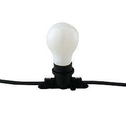 Obrázek pro produkt Kabel se svítidly PICNIC, černý, 10 x E27, IP44, s vidlicí Schuko, 10 m - FANEUROPE